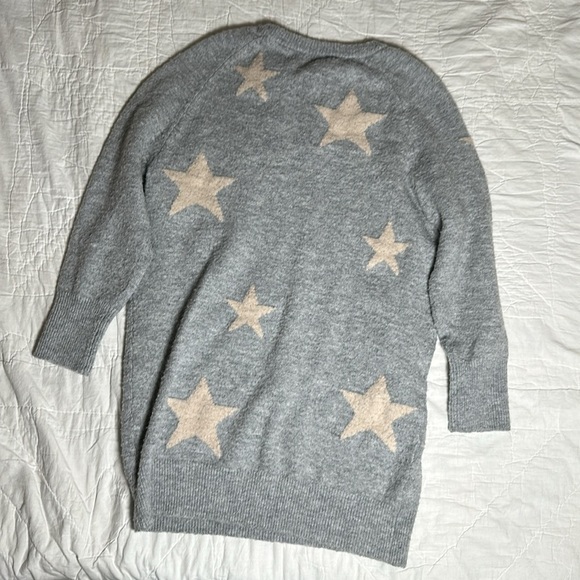 Idem ditto  star sweater intentionally pilled ￼grey cream wool - Picture 6 of 6